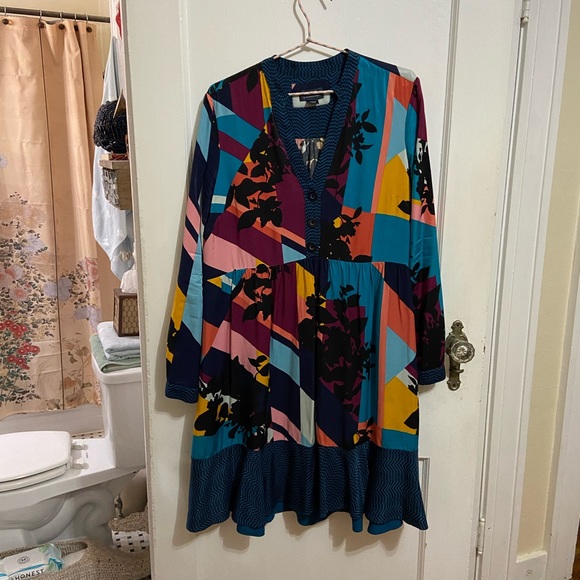 EUC Anthropologie Maeve Patchwork Dress - Picture 7 of 11